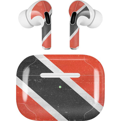 Trinidad and Tobagao Flag Distressed Apple AirPods Pro Skin